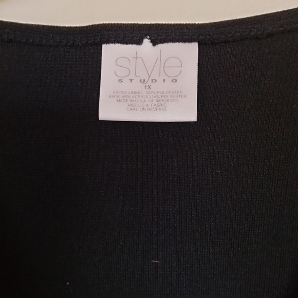 Style Studio Trio Animal Print Vest Skirt Blouse Ensemble Sz. 1X Y2K Boho USA - Picture 12 of 16